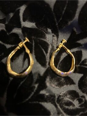 Classic Gold-Tone Hoop Earrings - Women Jewelry